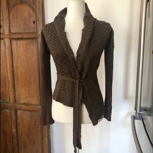 Vintage Snug wrap around knit sweater